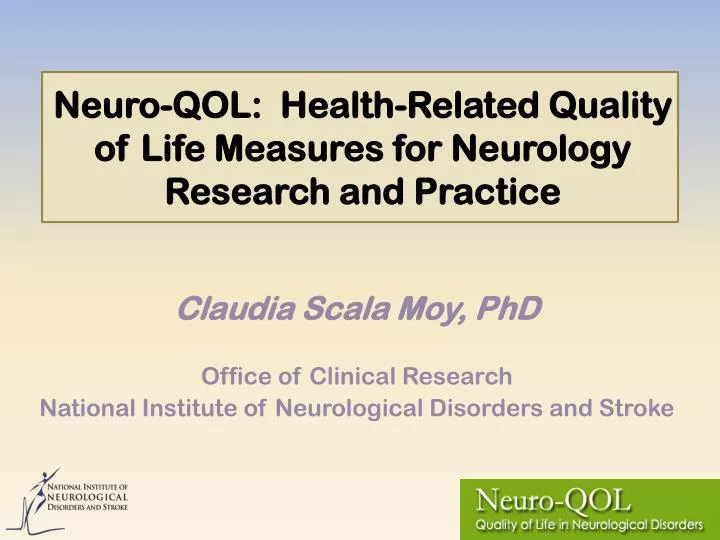 neuro qol health related quality of life measures for neurology research and practice