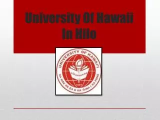 University Of Hawaii In Hilo