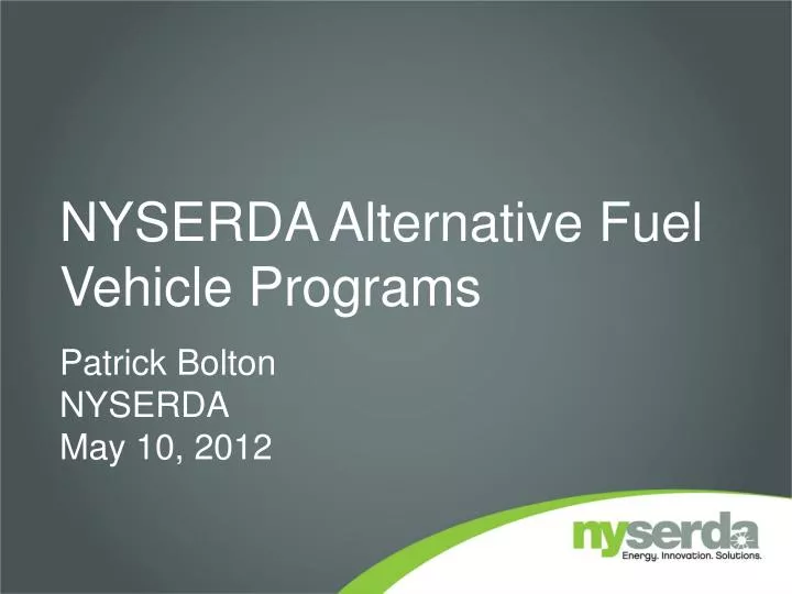 nyserda alternative fuel vehicle programs