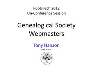 Genealogical Society Webmasters