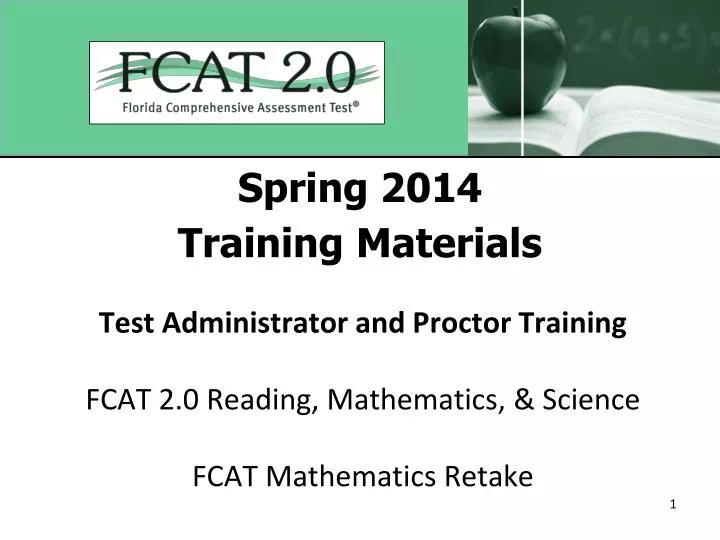 spring 2014 training materials