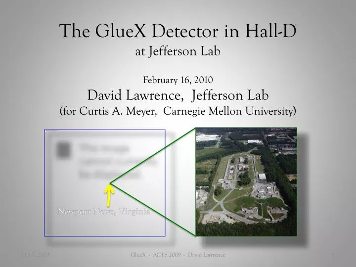 the gluex detector in hall d at jefferson lab