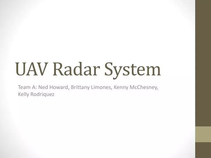 uav radar system