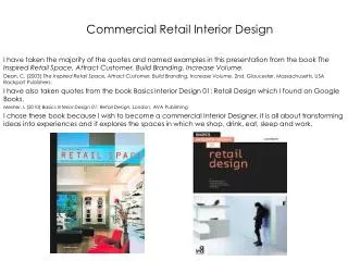 Commercial Retail Interior Design