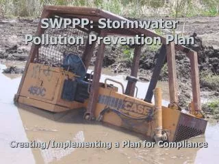 SWPPP: Stormwater Pollution Prevention Plan