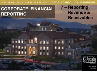 CORPORATE FINANCIAL REPORTING