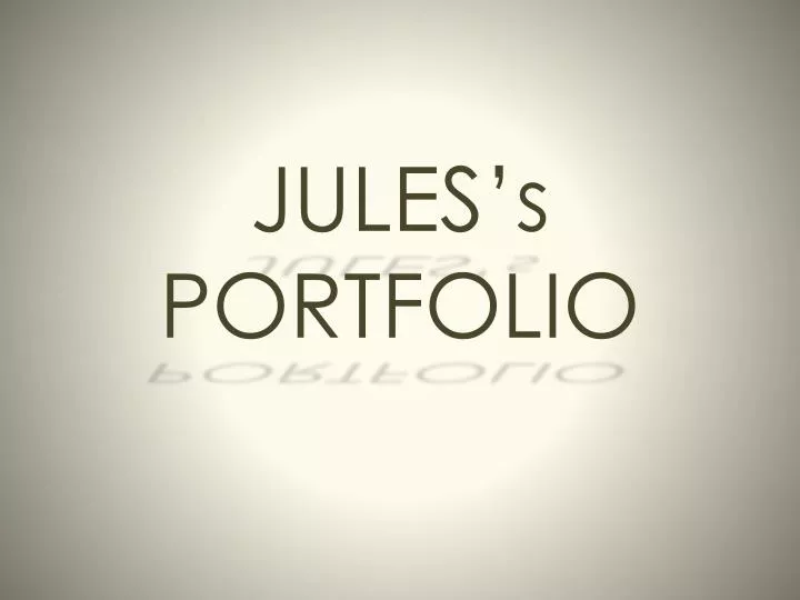 jules s portfolio