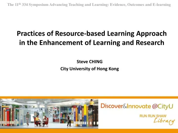 practices of resource based learning approach in the enhancement of learning and research