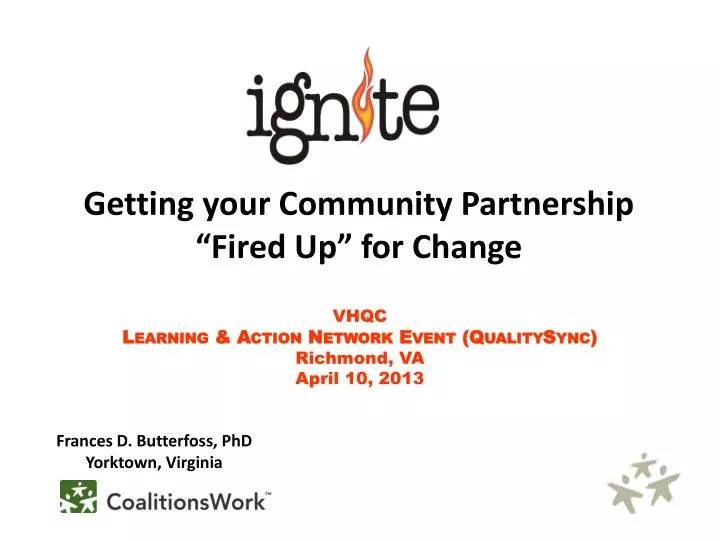 getting your community partnership fired up for change