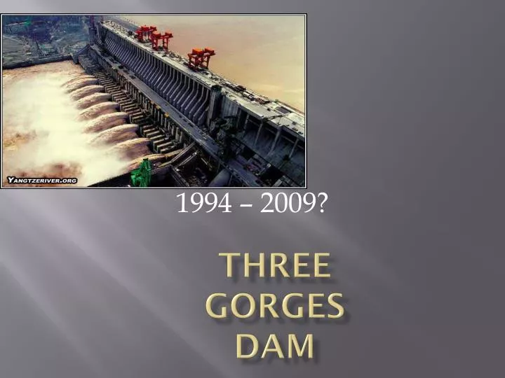 three gorges dam