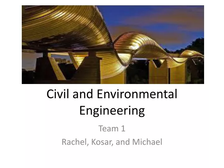 civil and environmental engineering
