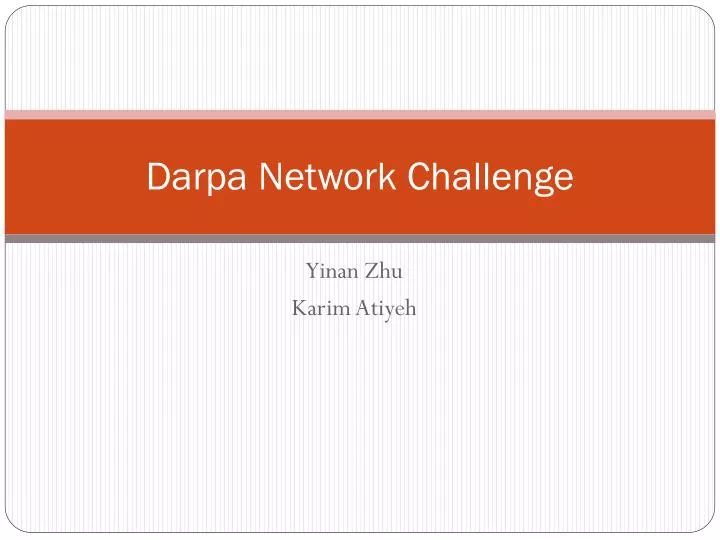 darpa network challenge