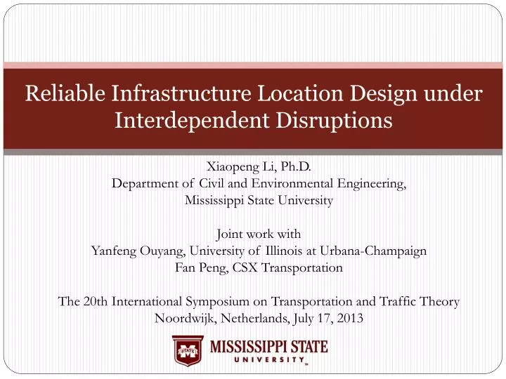 reliable infrastructure location design under interdependent disruptions