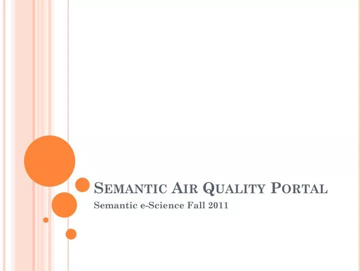 semantic air quality portal