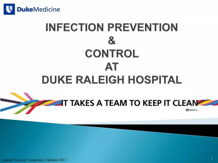 infection prevention control at duke raleigh hospital