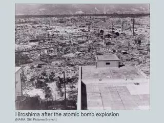 Hiroshima after the atomic bomb explosion (NARA, Still Pictures Branch)