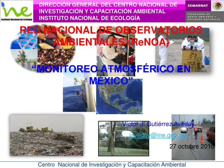 red nacional de observatorios ambientales renoa monitoreo atmosf rico en m xico