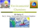 Environmental Chemistry - slide 1