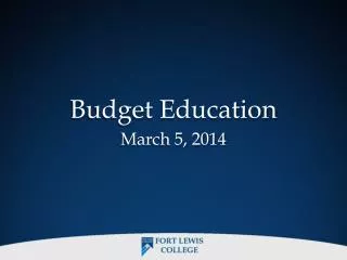 Budget Educatio n