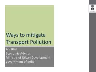 Ways to mitigate Transport Pollution