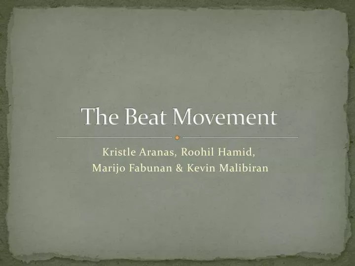 the beat movement