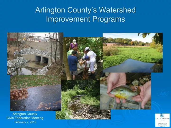 arlington county s watershed improvement programs