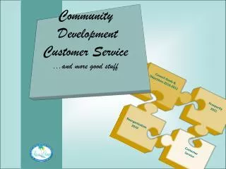 Community Development Customer Service ...and more good stuff