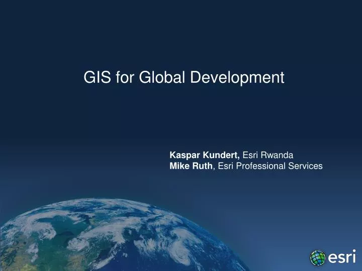 gis for global development