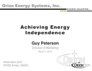 Orion Energy Systems, Inc.