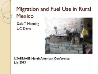 Migration and Fuel Use in Rural Mexico