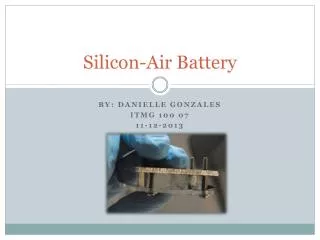 Silicon-Air Battery
