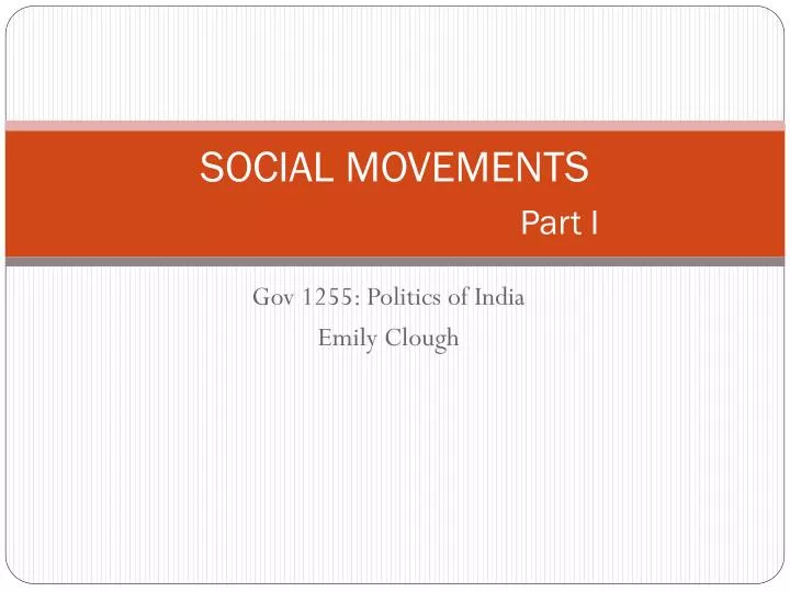social movements part i