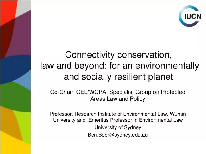connectivity conservation law and beyond for an environmentally and socially resilient planet
