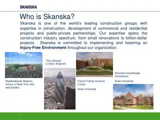 Who is Skanska?