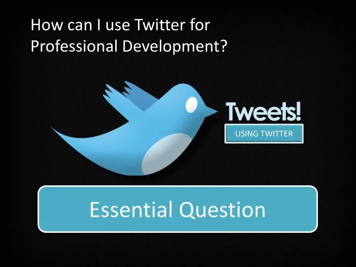how can twitter support individuals in their professionally role