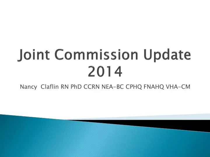 joint commission update 2014