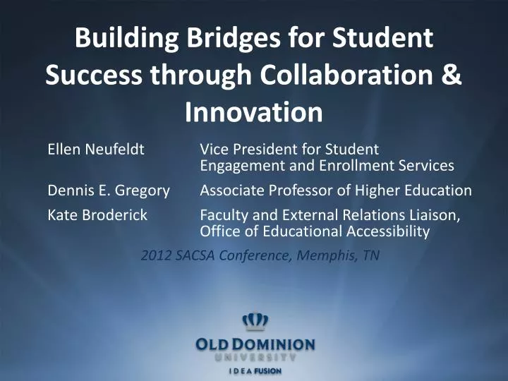building bridges for student success through collaboration innovation