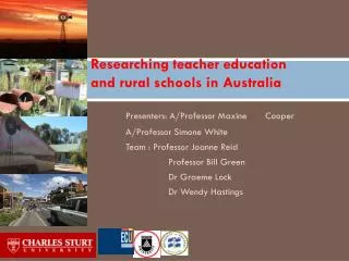 Researching teacher education and rural schools in Australia