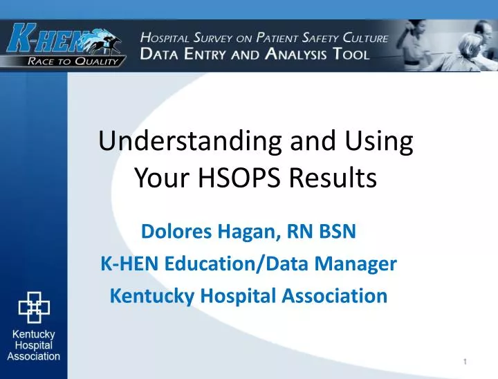 understanding and using your hsops results