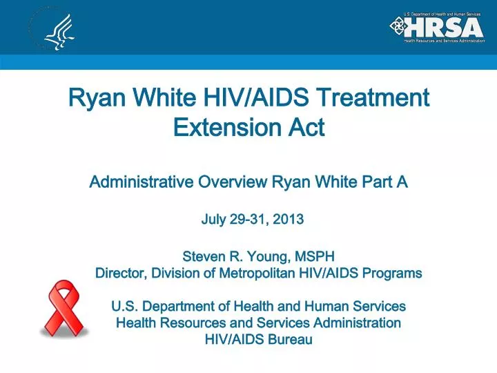 ryan white hiv aids treatment extension act administrative overview ryan white part a