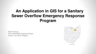 An Application in GIS for a Sanitary Sewer Overflow Emergency Response Program