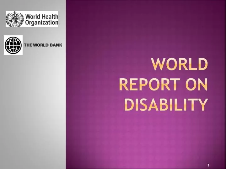world report on disability