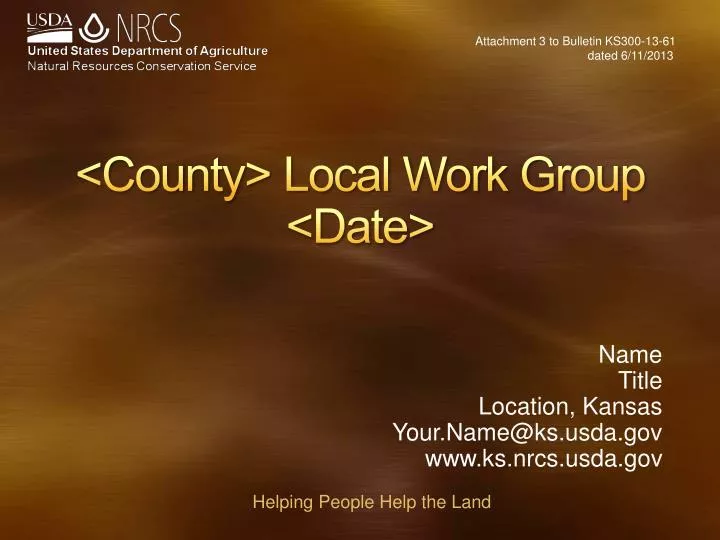 county local work group date