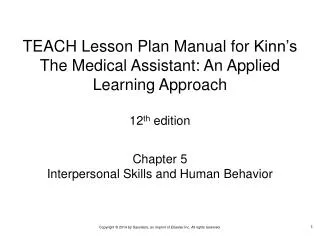 Chapter 5 Interpersonal Skills and Human Behavior