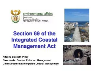 Section 69 of the Integrated Coastal Management Act