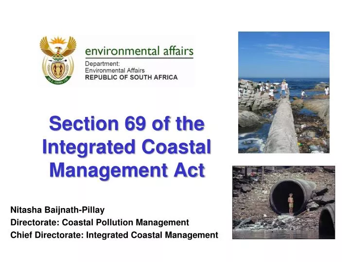 section 69 of the integrated coastal management act