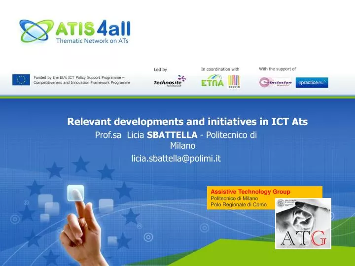 relevant developments and initiatives in ict ats