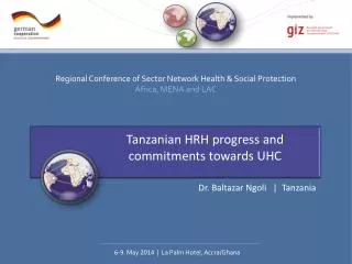 Tanzanian HRH progress and commitments towards UHC