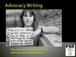 Advocacy Writing