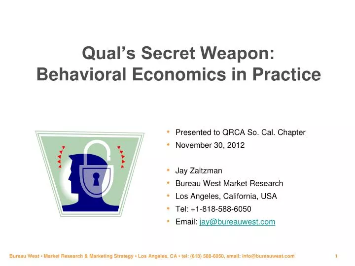 qual s secret weapon behavioral economics in practice